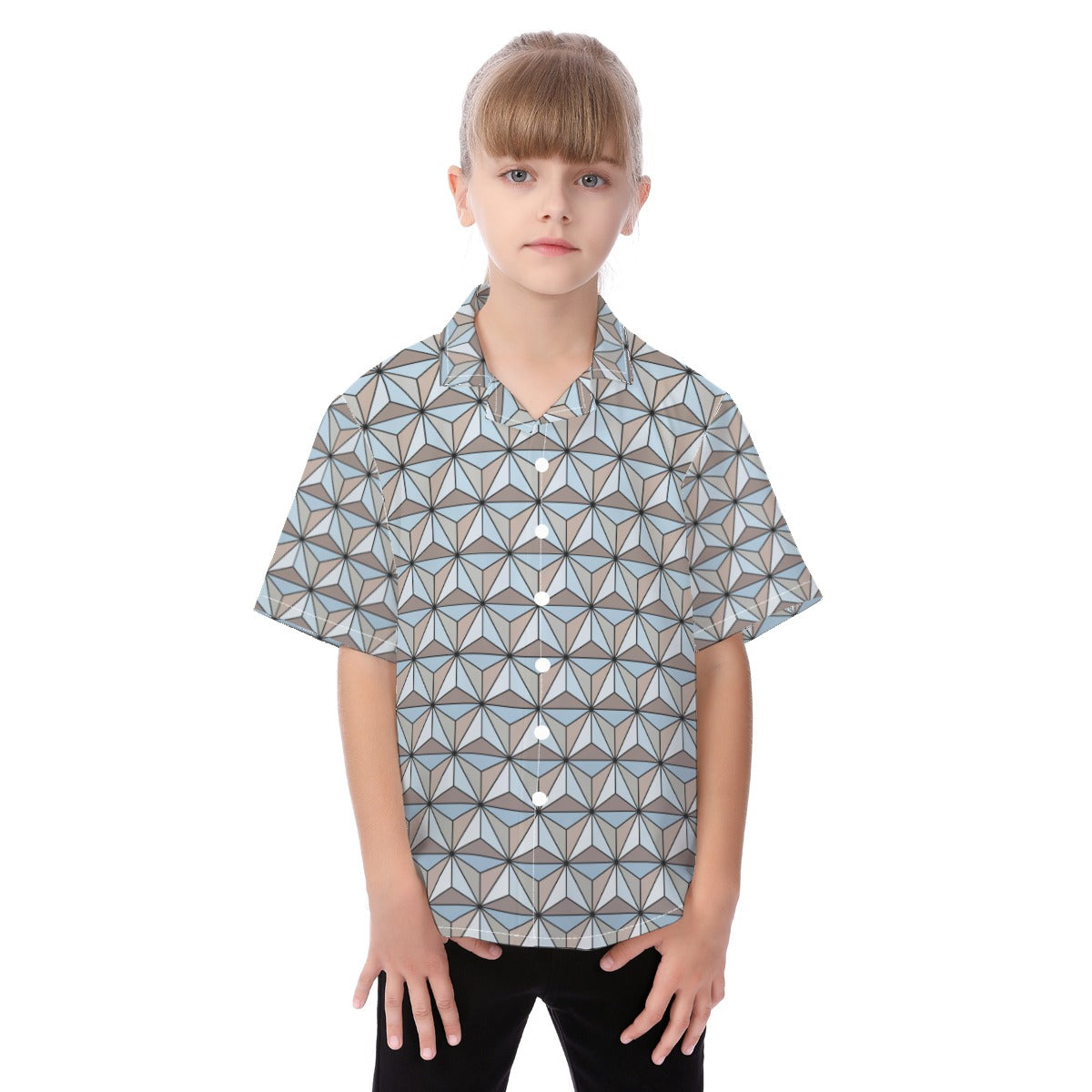 Epcot Ball Button Up Kid Shirt, Spaceship Earth Shirt, Disney Outfits for Kids, Walt Disney World Cosplay, Disney Vacation Family Shirts