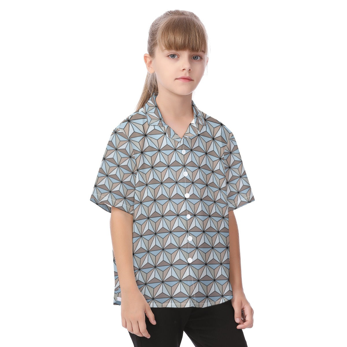 Epcot Ball Button Up Kid Shirt, Spaceship Earth Shirt, Disney Outfits for Kids, Walt Disney World Cosplay, Disney Vacation Family Shirts