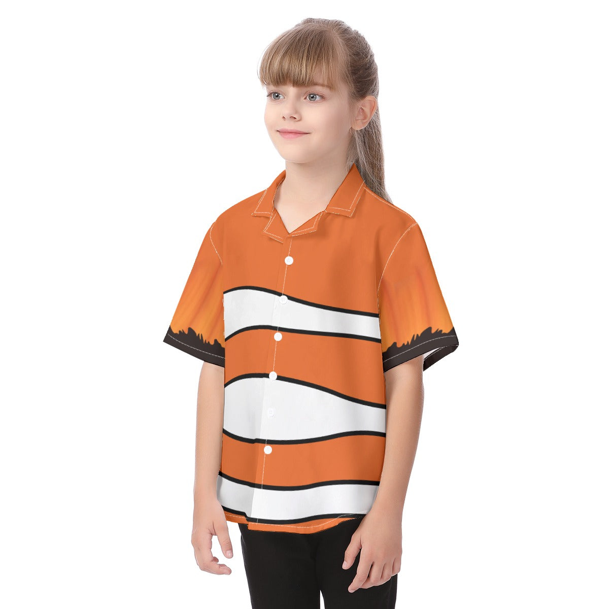 Nemo Button Up Kid Shirt, Marlin Finding Nemo Cosplay, Disneyland Family Outfits, Walt Disney World Vacation, Disney Hawaiian Kids Costume