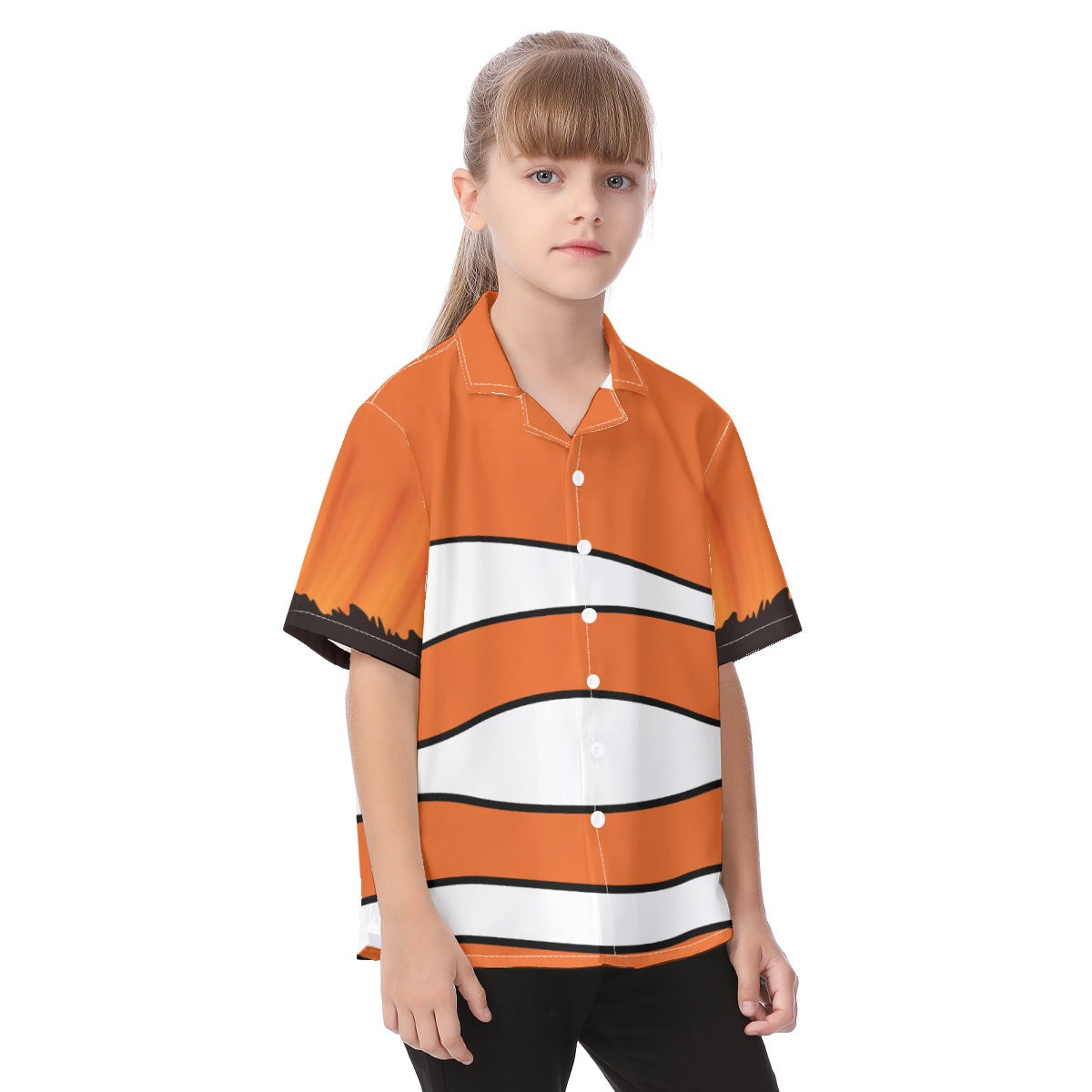 Nemo Button Up Kid Shirt, Marlin Finding Nemo Cosplay, Disneyland Family Outfits, Walt Disney World Vacation, Disney Hawaiian Kids Costume