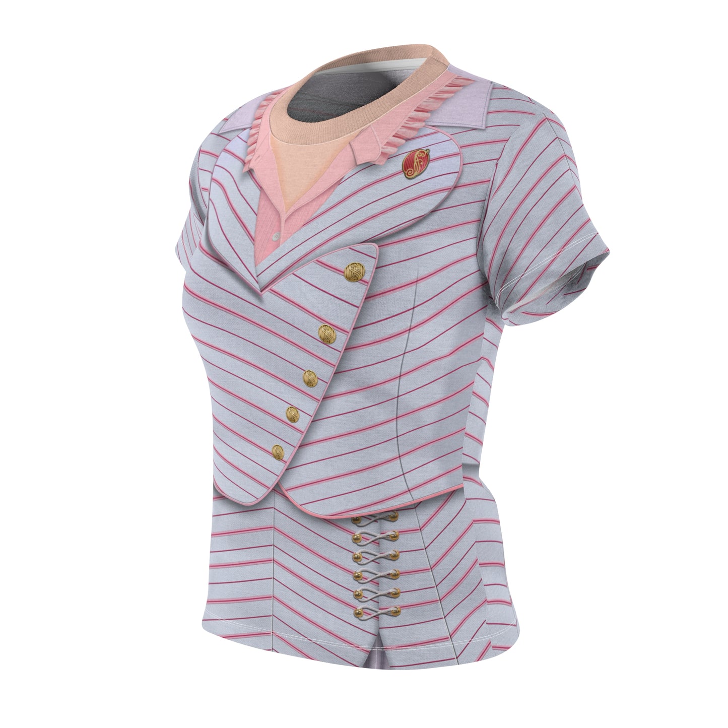 Pink Good Witch University Uniform Women's Shirt, Broadway Character Inspired Costume