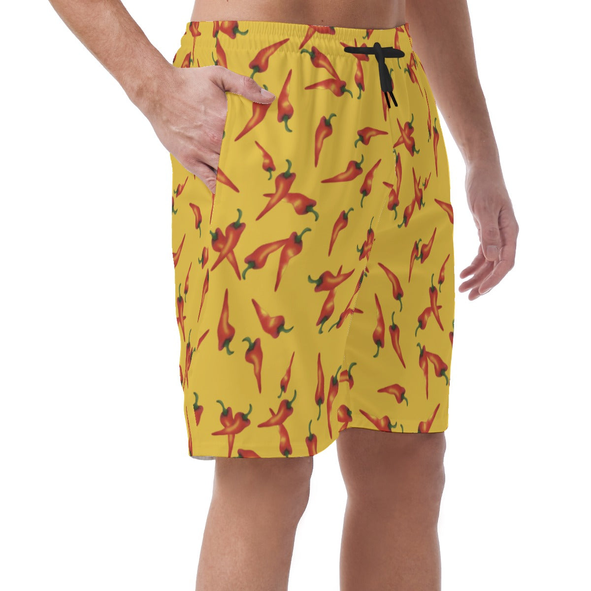 Gonzo Men Summer Shorts, Red Chili Pepper Hawaii Pattern, Puppet Show Inspired Cosplay, Aloha Beach Easy Shorts, Elastic Waistband Shorts