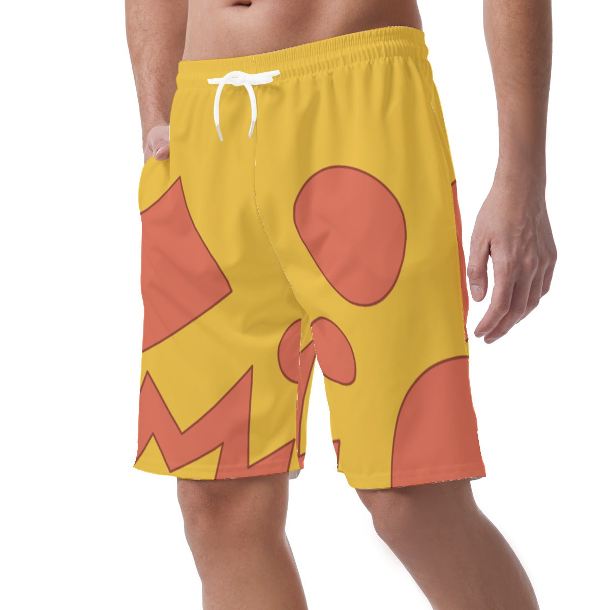 Vacation Genie Short Pants, Geometric Shapes Hawaii Pattern, Disney Aladdin Cosplay, Easy Shorts, Elastic Waistband, Comfy Halloween Costume