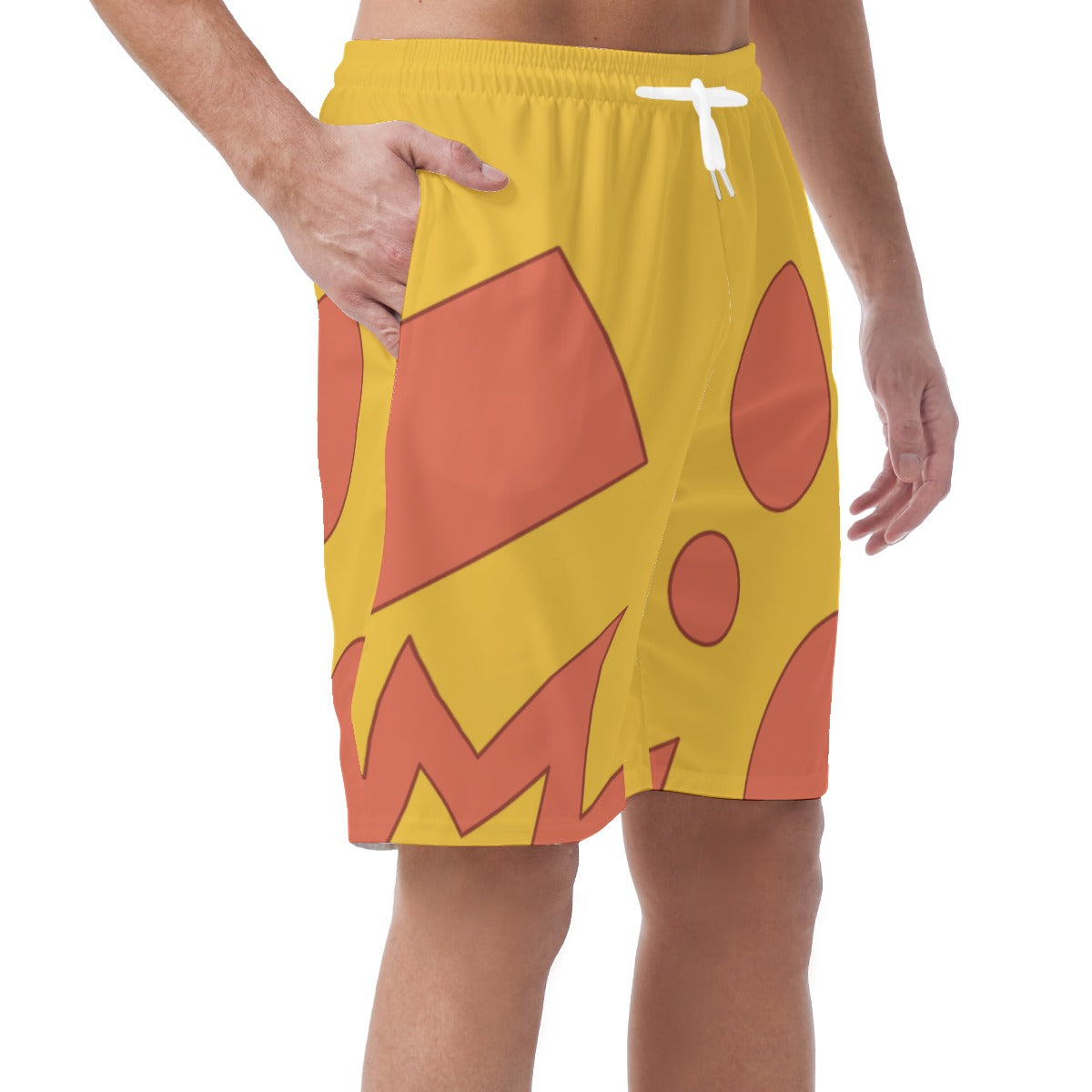 Vacation Genie Short Pants, Geometric Shapes Hawaii Pattern, Disney Aladdin Cosplay, Easy Shorts, Elastic Waistband, Comfy Halloween Costume