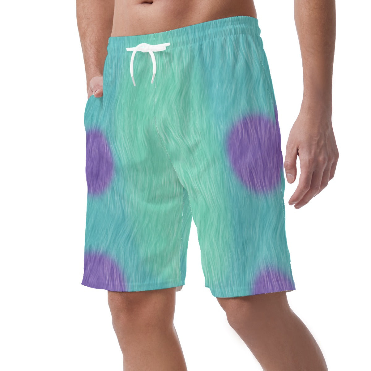 Sulley Monsters Shorts, Monsters Inc Cosplay, Disney Pixar Costume, Summer Vacation Trip Pants, Easy Comfy Shorts, Elastic Waistband Shorts