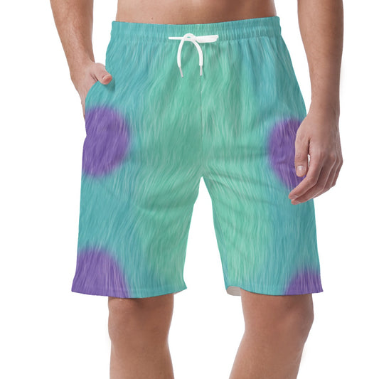 Sulley Monsters Shorts, Monsters Inc Cosplay, Disney Pixar Costume, Summer Vacation Trip Pants, Easy Comfy Shorts, Elastic Waistband Shorts