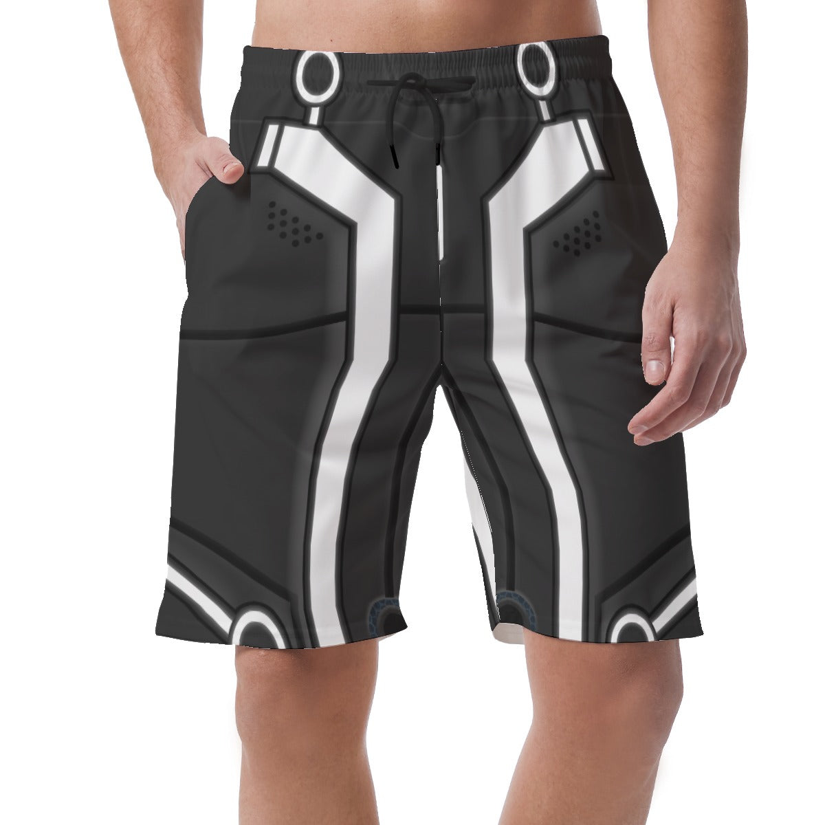 Tron Pants, Tron Legacy Costume, Sam Flynn Cosplay, Disney Fantasy Sci Fi Film, Halloween Gifts, Easy Comfy Shorts, Elastic Waistband Shorts
