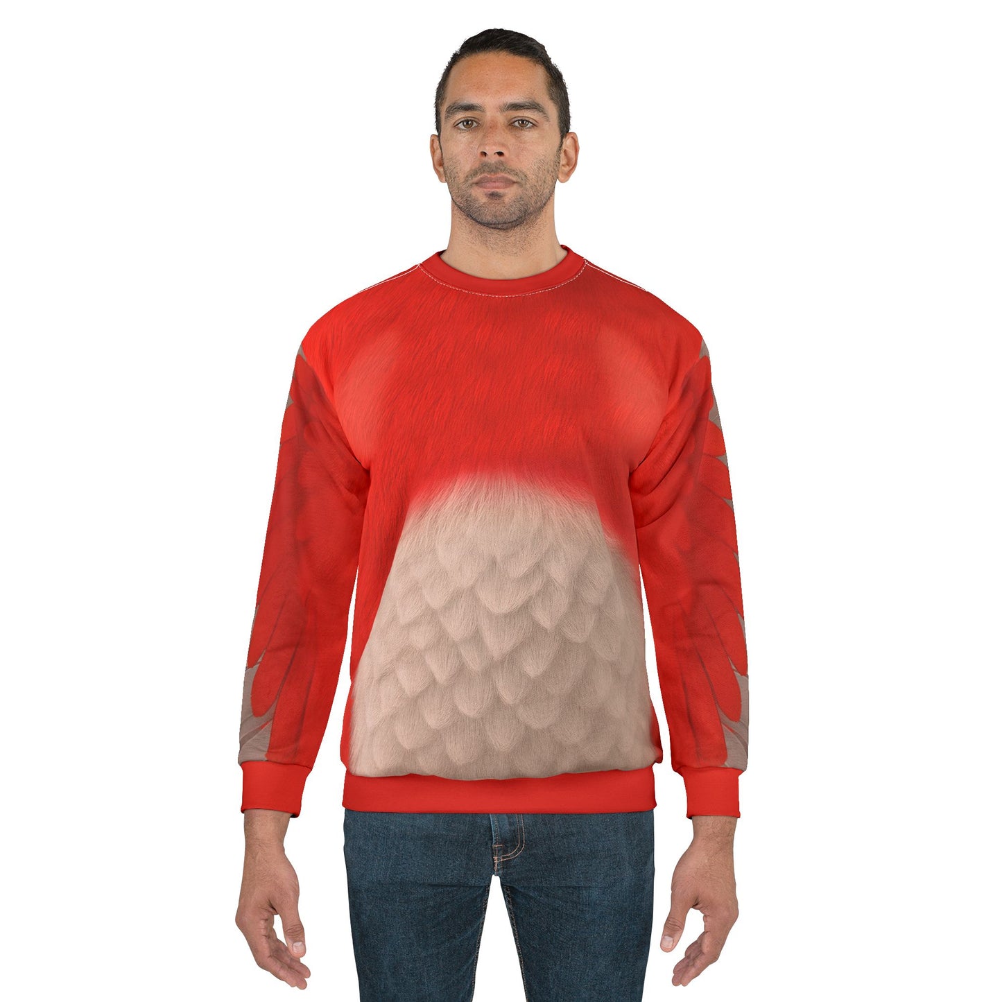 Wingo Red Bird Long Sleeve Cosplay, RoboGobo Inspired Character Costume