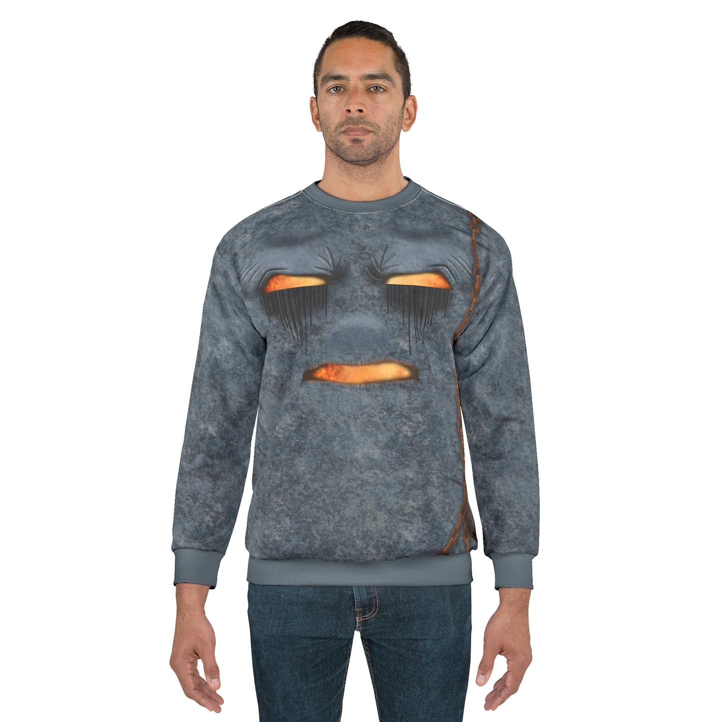Ghast Face Cosplay Long Sleeve Shirt, The Overworld Game Character Inspired Costume