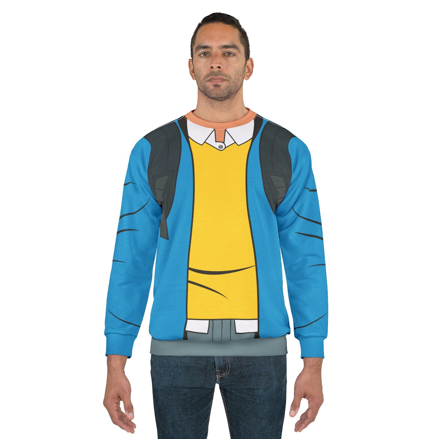 Peter Parker Blue Long Sleeve Shirt, Your Friendly Neighborhood Spider-Man Costume