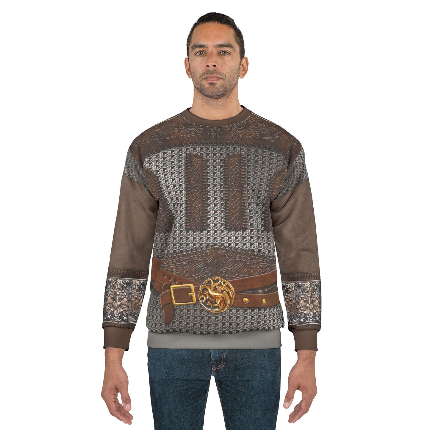 Viking Ver.1 Long Sleeve Shirt, Medieval Chainmail Armor Costume