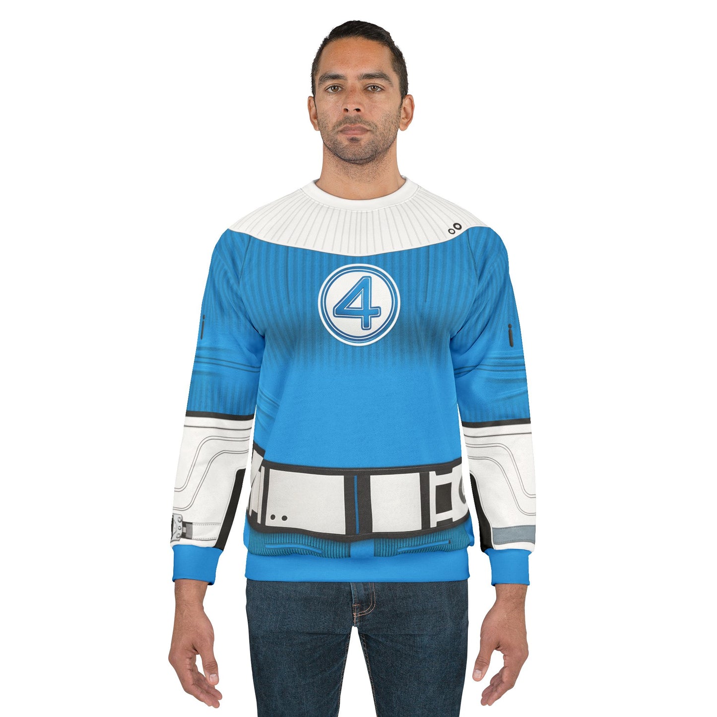 Invisible Woman Long Sleeve Cosplay, The Fantastic Four Character Inspired Costume