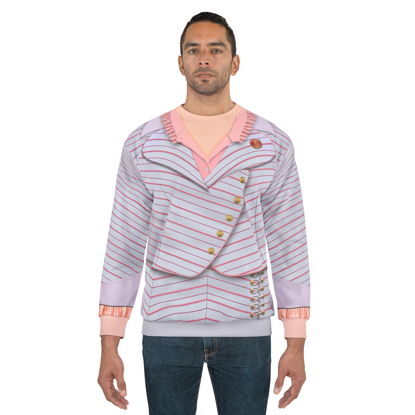 Pink Good Witch University Uniform Long Sleeve Shirt, Broadway Character Inspired Costume