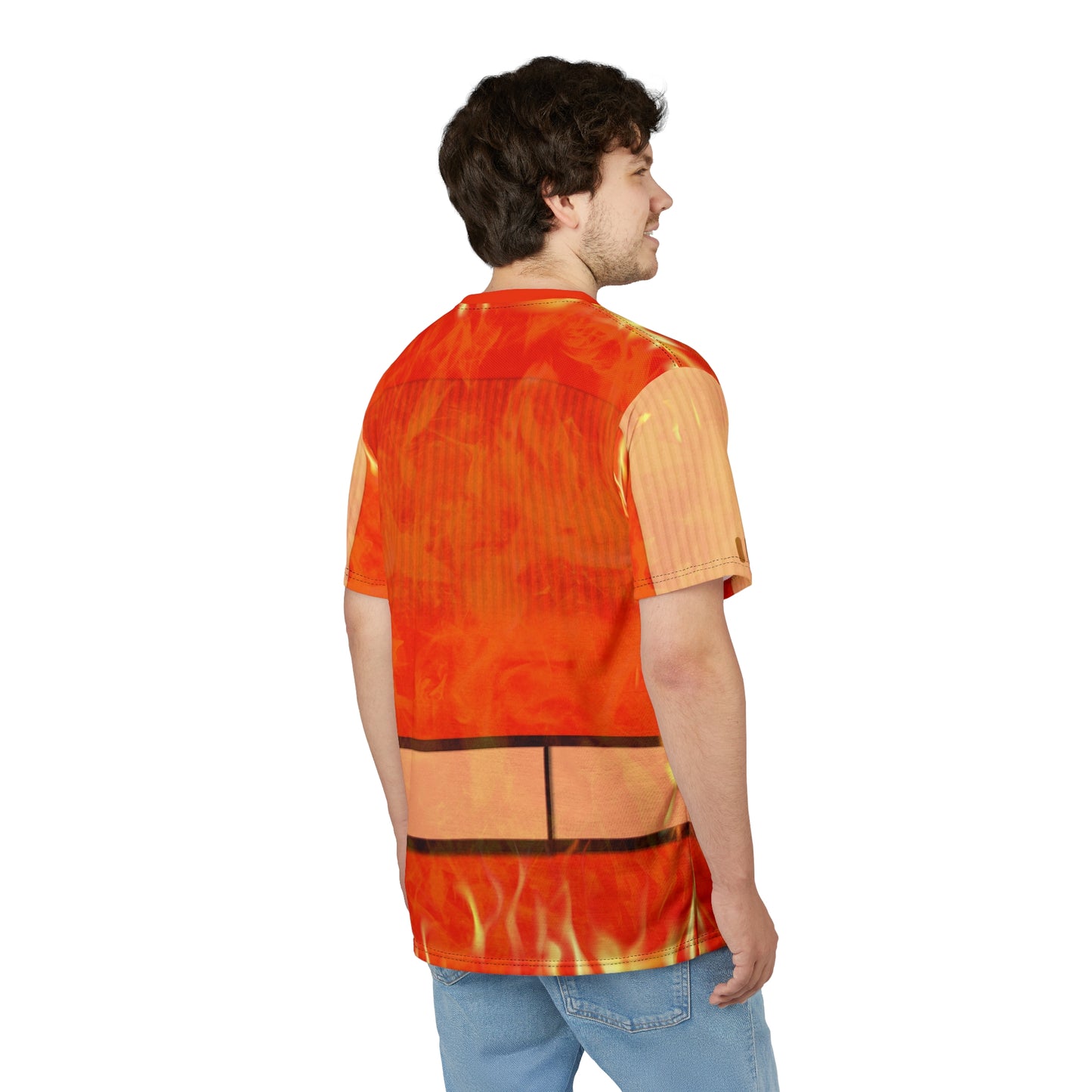 Human Torch Flame On Shirt, The Fantastic Four Character Inspired Costume