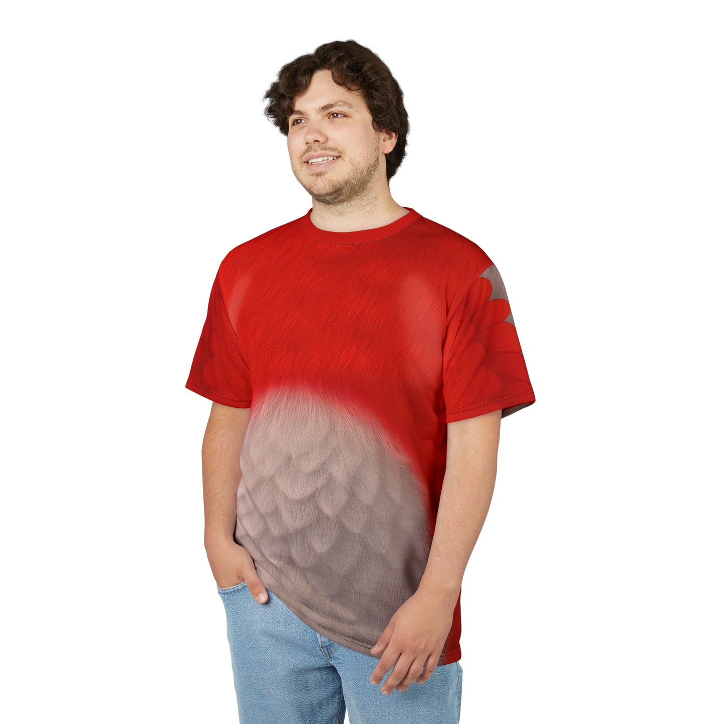 Wingo Red Bird Shirt, RoboGobo Inspired Character Costume