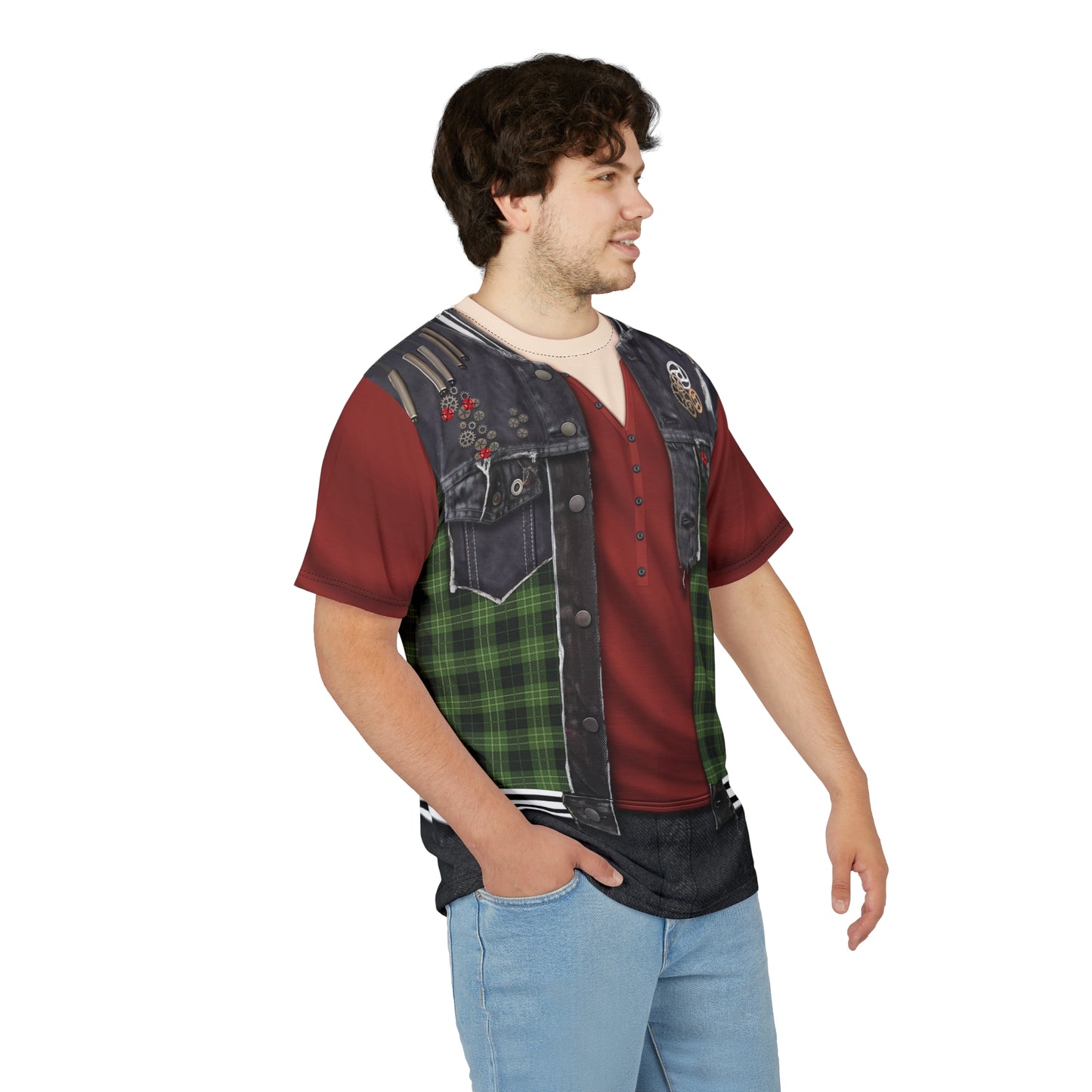 Zed Necrodopoli Rayburn's Camp Shirt, Zombies 4 Dawn of the Vampires Costume
