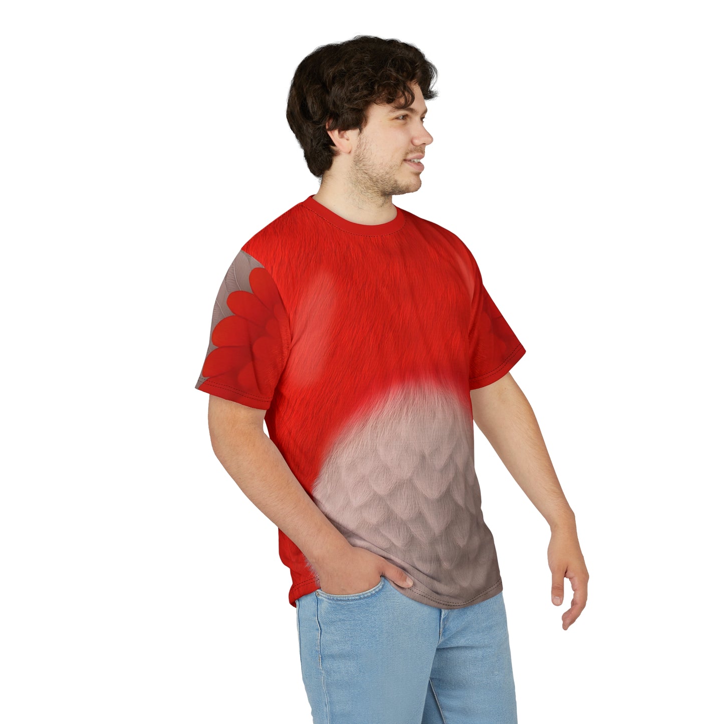 Wingo Red Bird Shirt, RoboGobo Inspired Character Costume