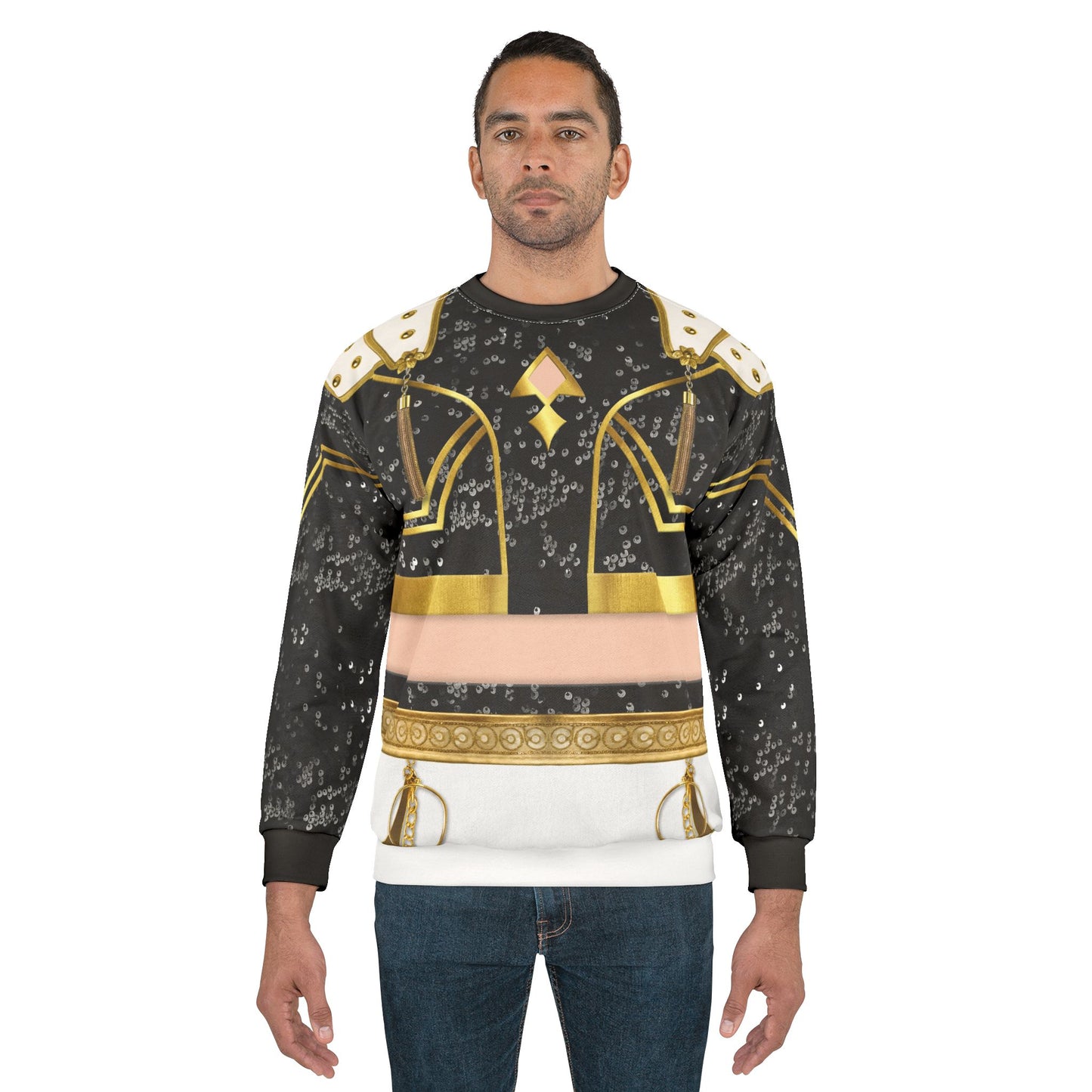 Golden Black K-Pop Long Sleeve Cosplay, Kpop IdoI Girl Group Inspired Cosplay Costume