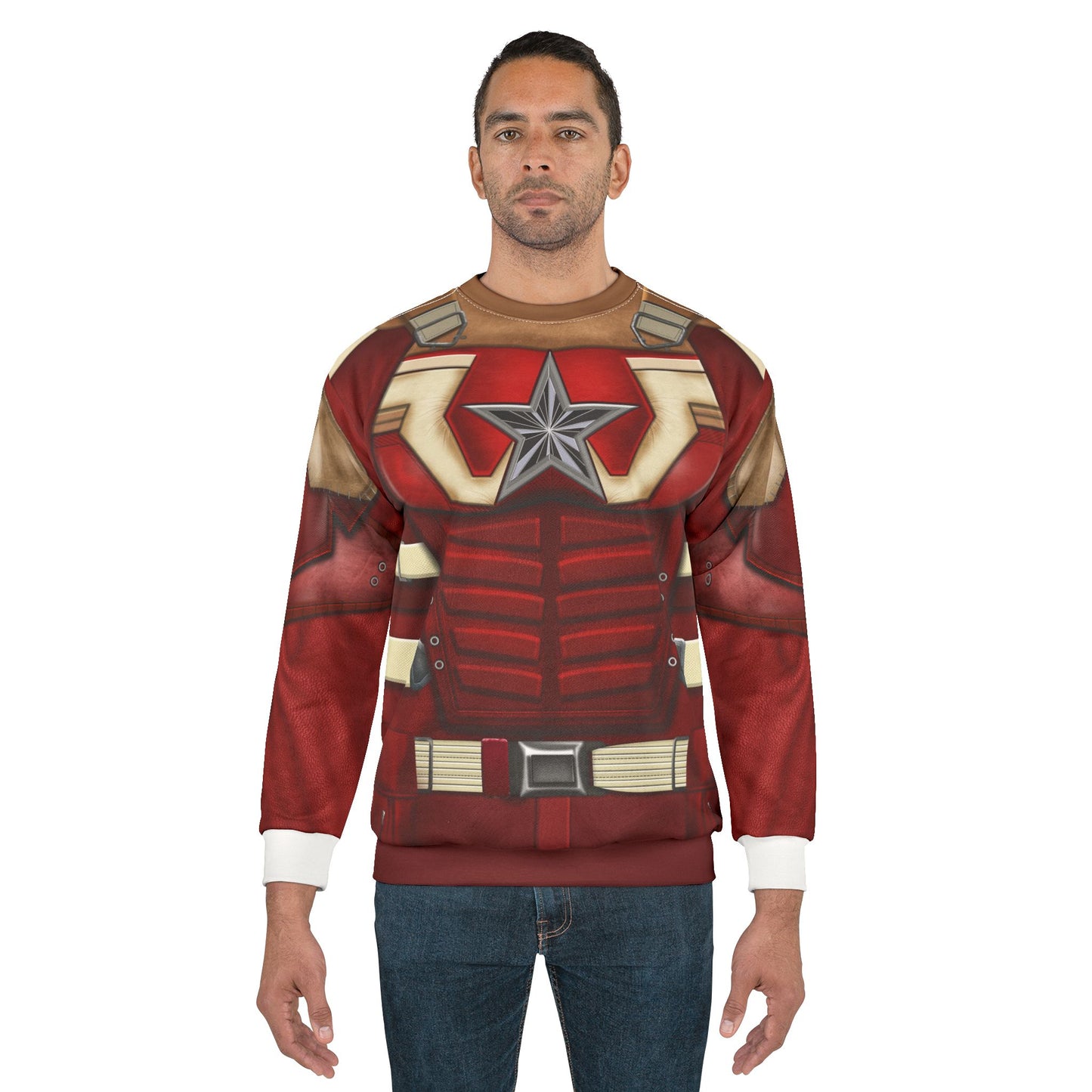 Red Guardian Long Sleeve Shirt, Thunderbolts Character Costume