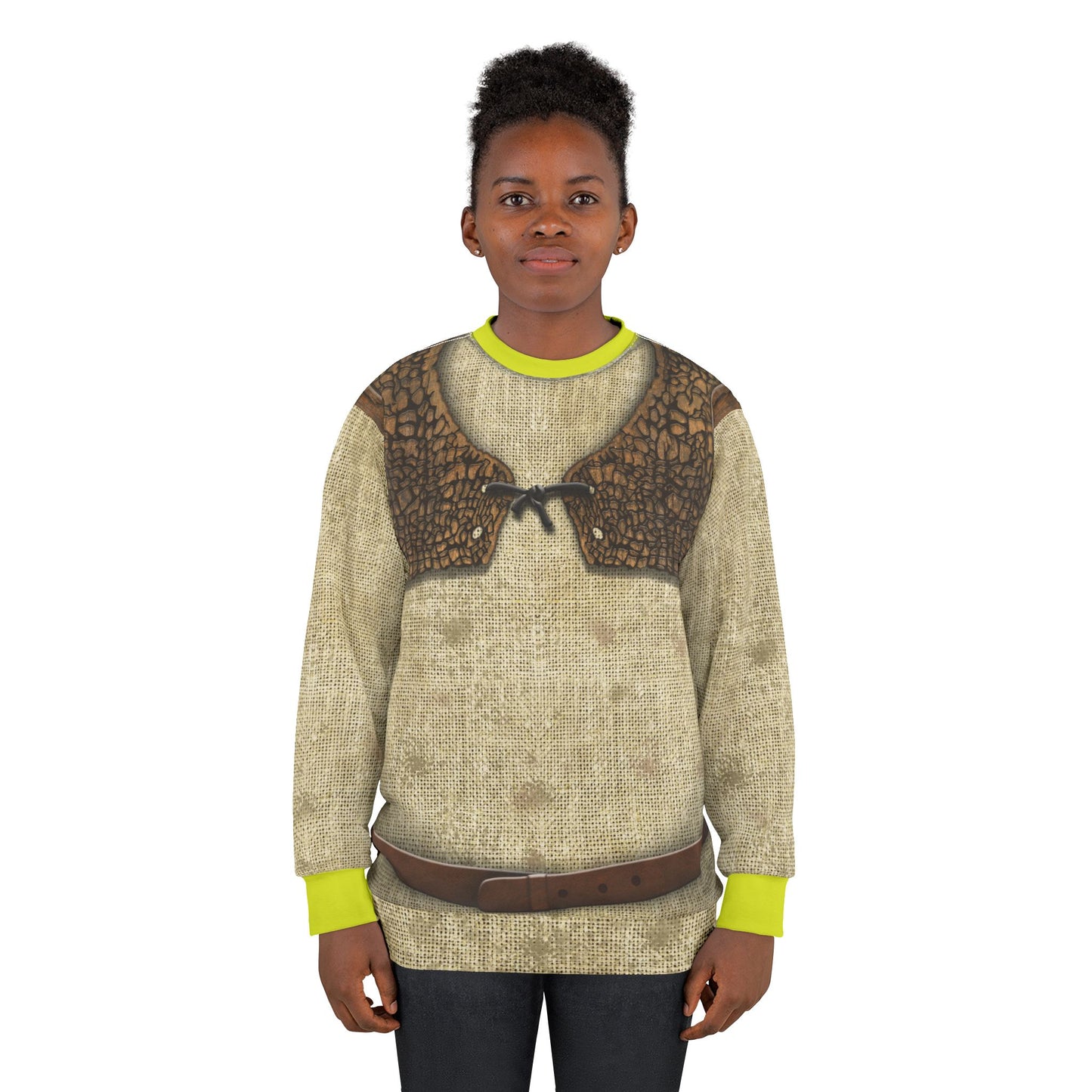 Green Giant Ogre Long Sleeve Shirt, Kingdom Far Far Away Costume