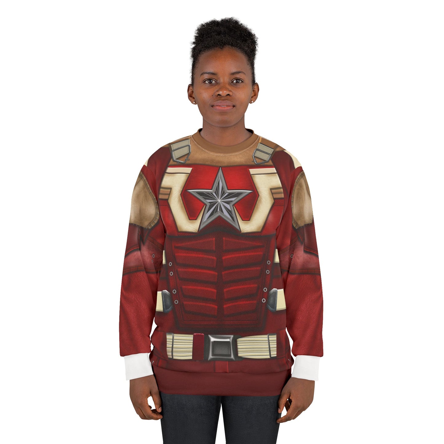 Red Guardian Long Sleeve Shirt, Thunderbolts Character Costume