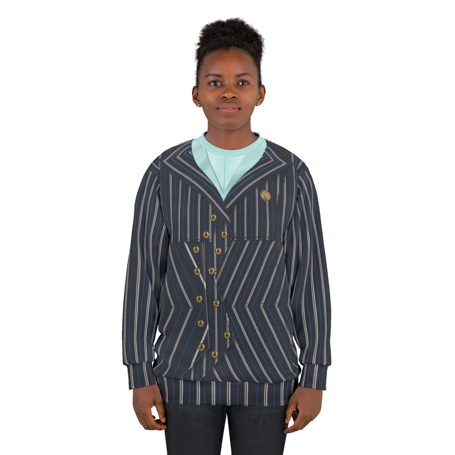 Elphaba Black Striped Shiz Uniform Long Sleeve Cosplay, Wicked Character Inspired Costume