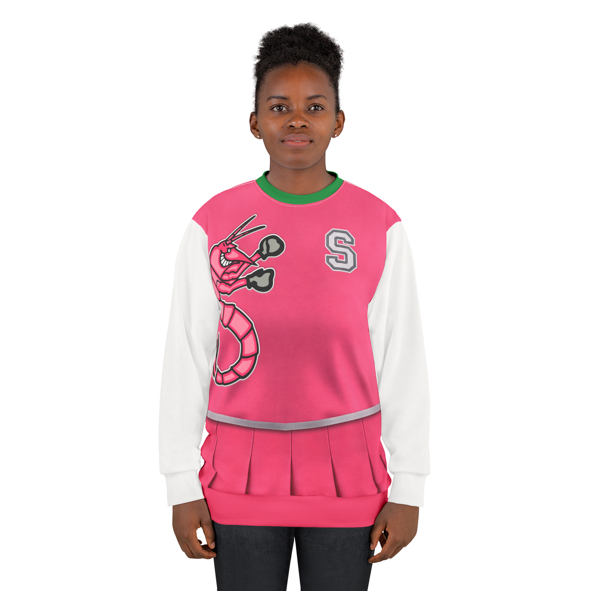 Zombies Seabrook Cheerleader Long Sleeve Shirt, Addison Wells Costume, Seabrook High School Uniform Cosplay, Mighty Shrimp, WDW Halloween