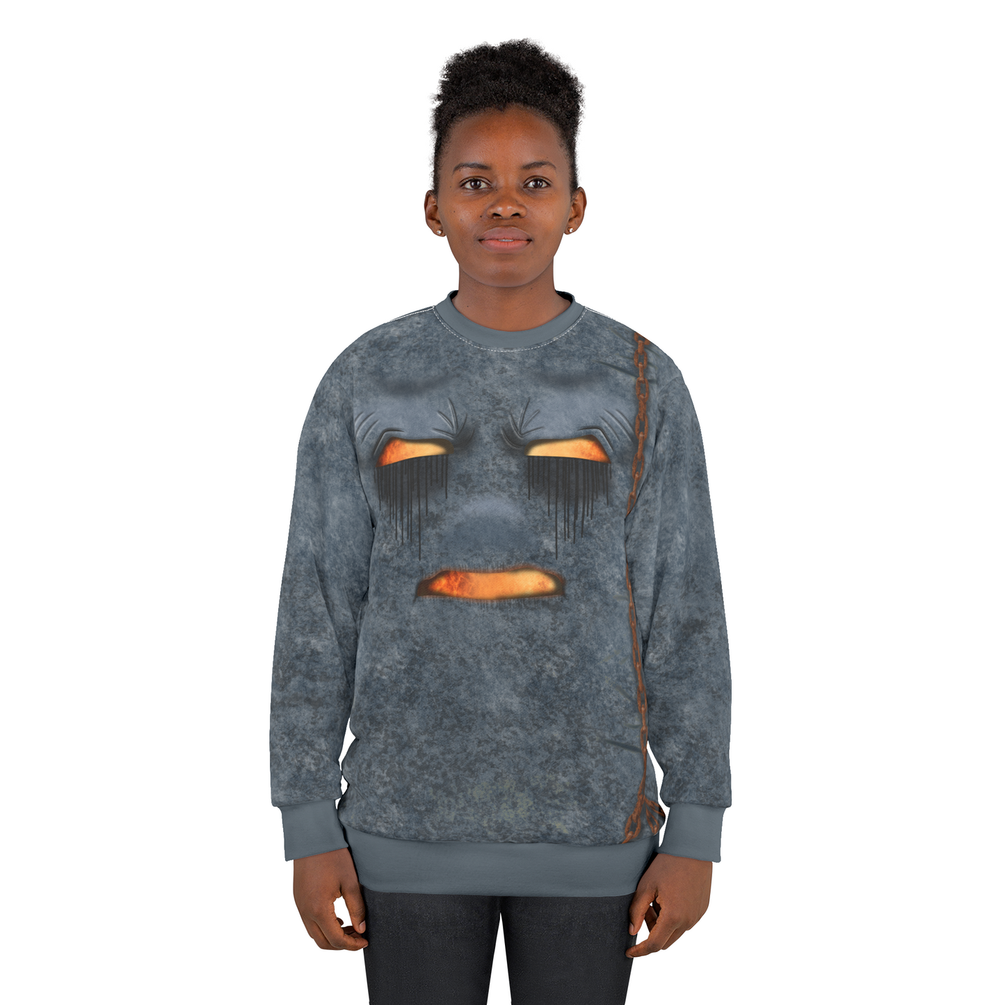 Ghast Face Cosplay Long Sleeve Shirt, The Overworld Game Character Inspired Costume