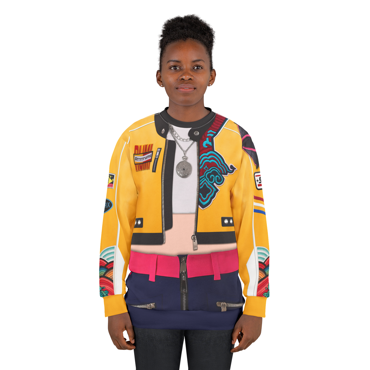 Kpop Yellow Style Long Sleeve Cosplay, IdoI Girl Group Costume