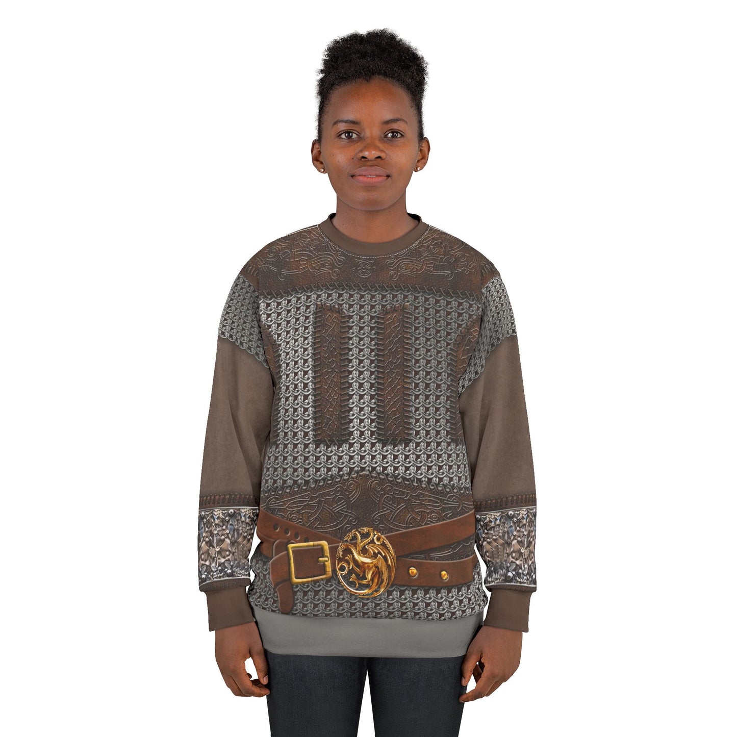 Viking Ver.1 Long Sleeve Shirt, Medieval Chainmail Armor Costume