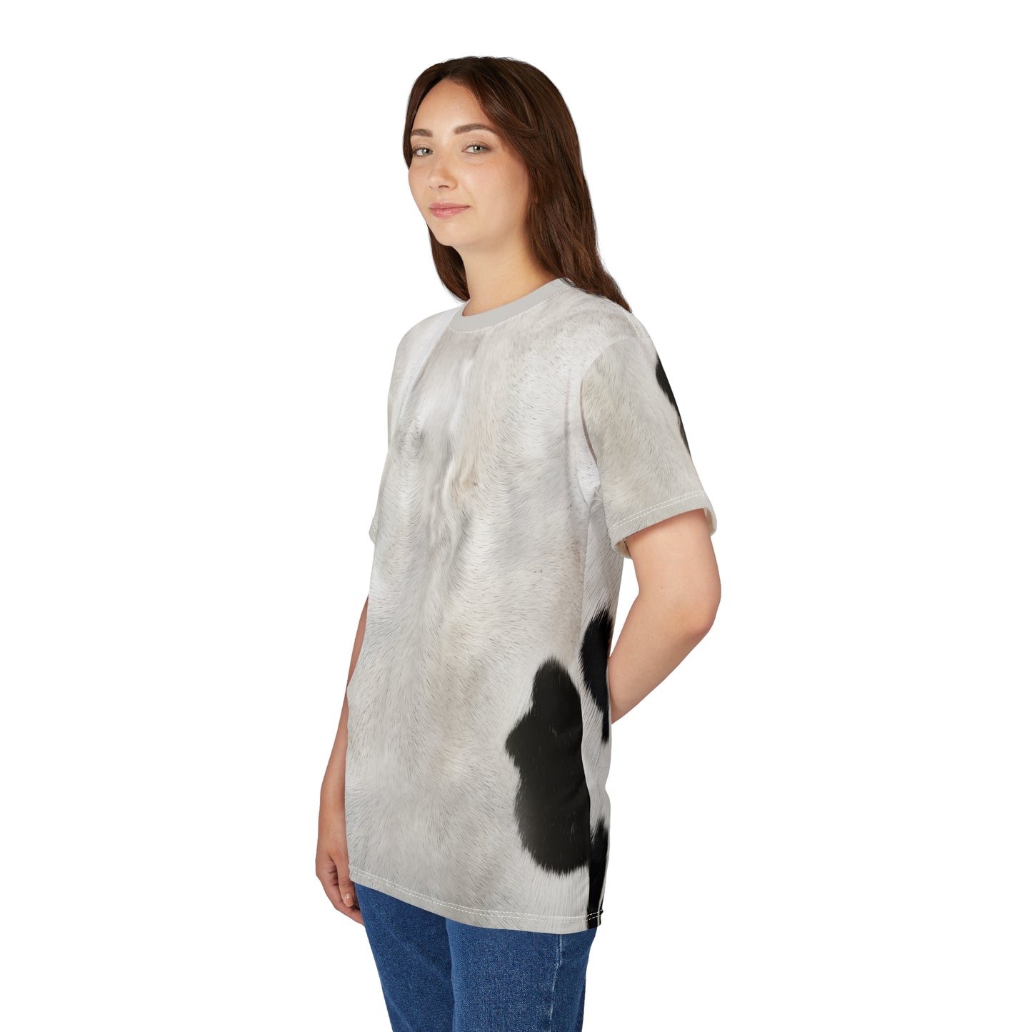 Holstein Cow Shirt, Animal Halloween Costume, Dairy Cow Black and White Cosplay, Funny Farm Costume, Animal Lover Gift, Adult Costumes