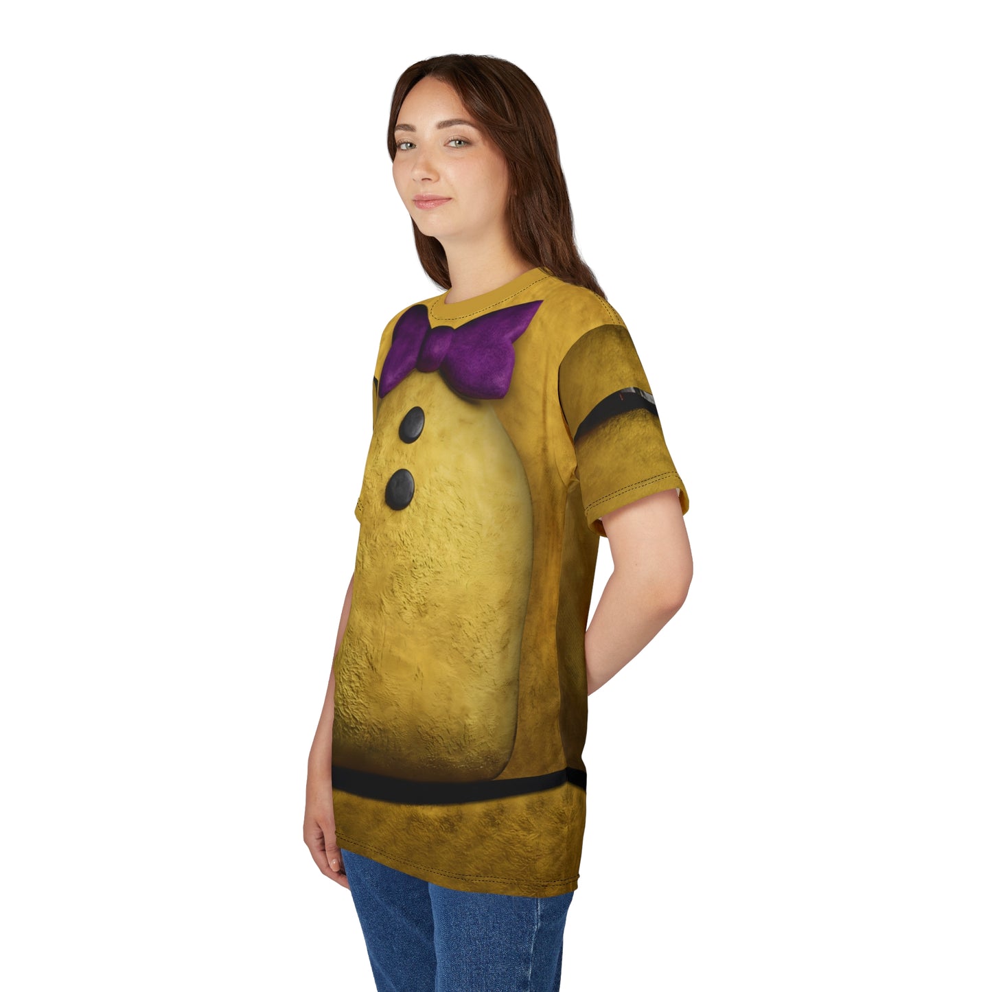Freddy Animatronic Yellow Shirt, FNAF Character Inspired Costume