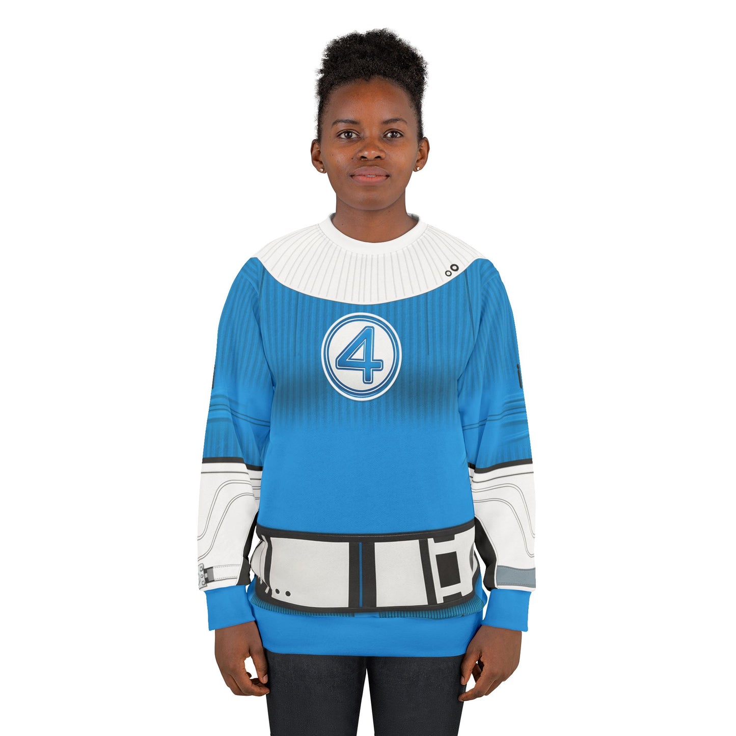 Invisible Woman Long Sleeve Cosplay, The Fantastic Four Character Inspired Costume