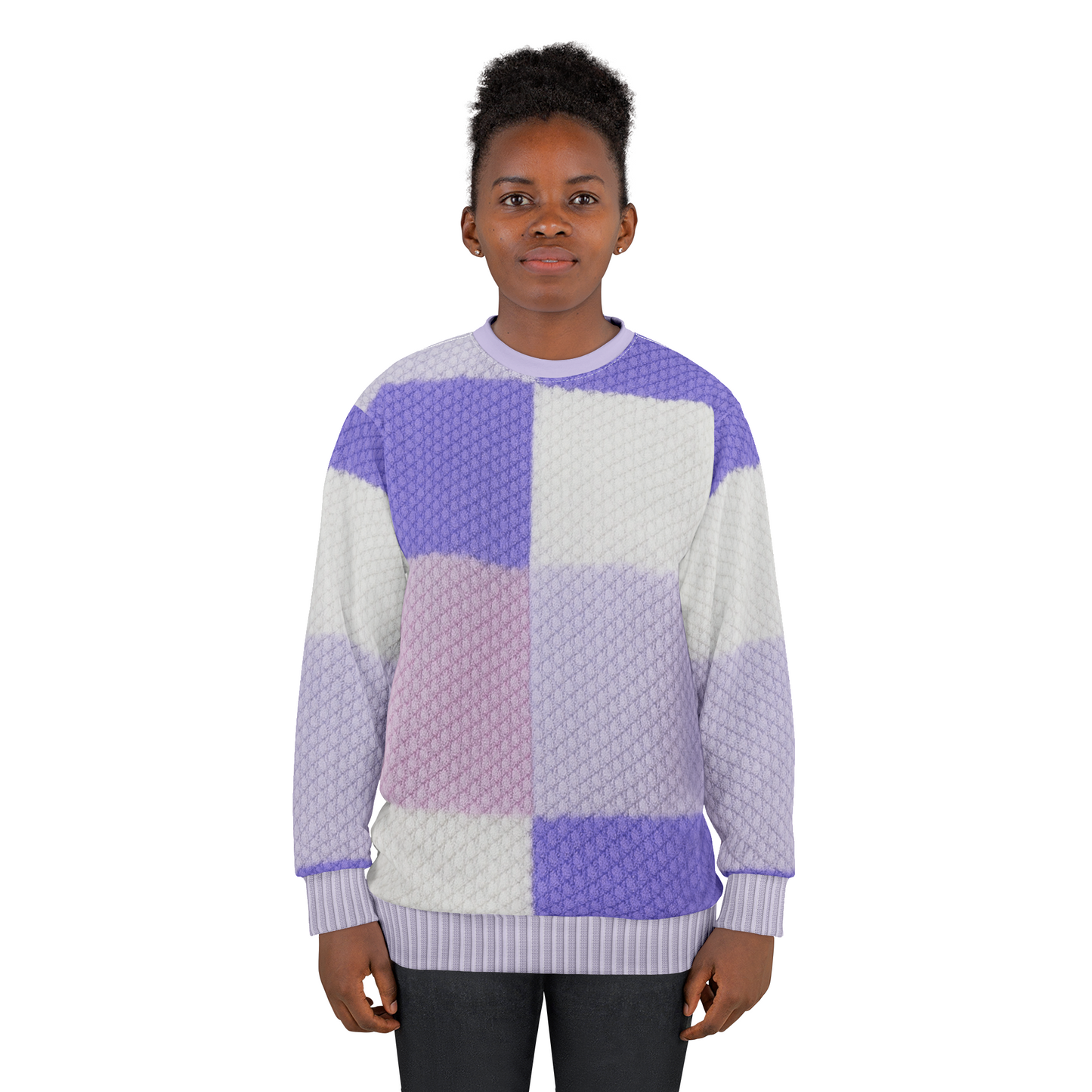 Winter Purple Pastel Color Block Long Sleeve Cosplay, Wizards Beyond Waverly Place Costume