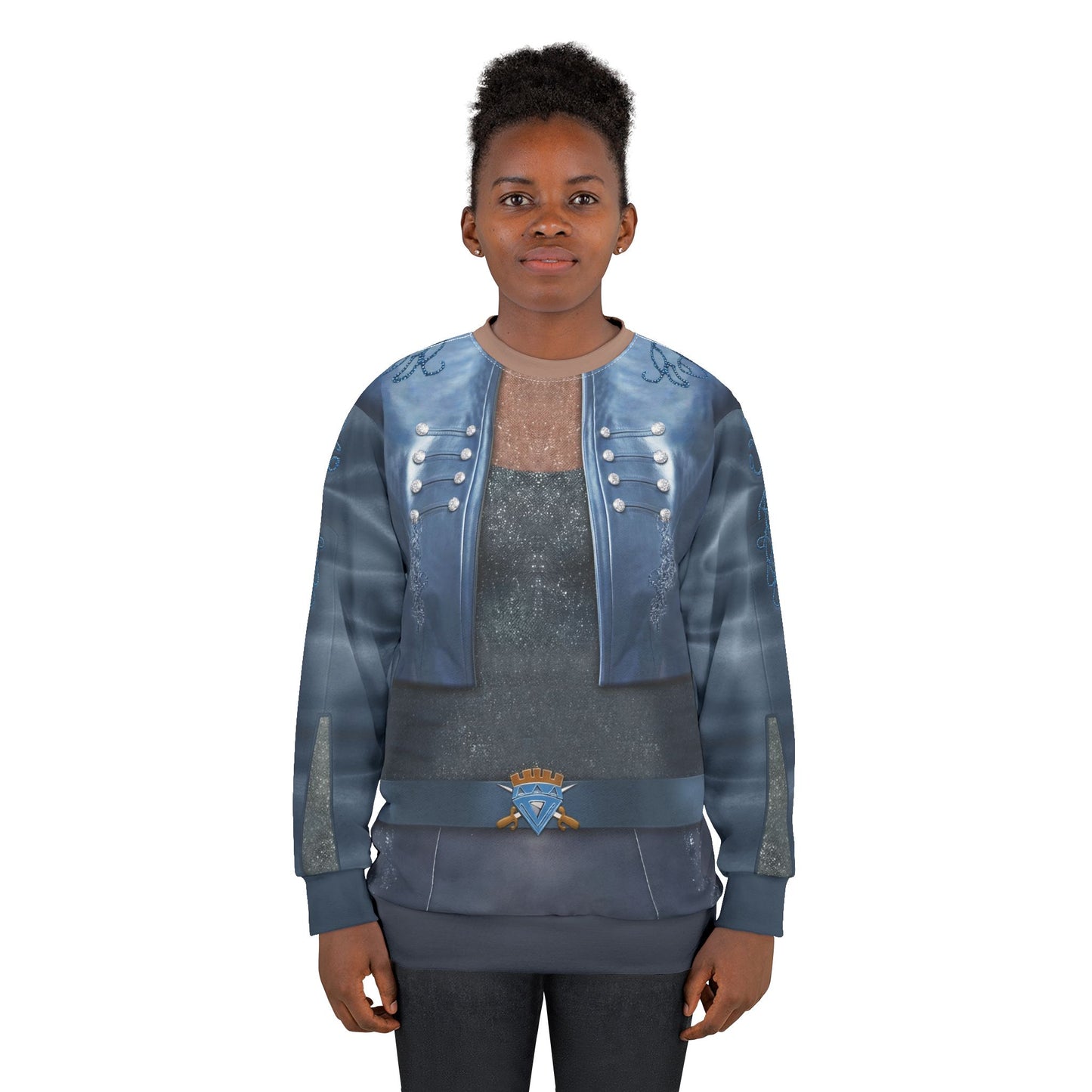 Chloe Charming Blue Jacket Long Sleeve Cosplay, Descendants 5 Wicked Wonderland Costume