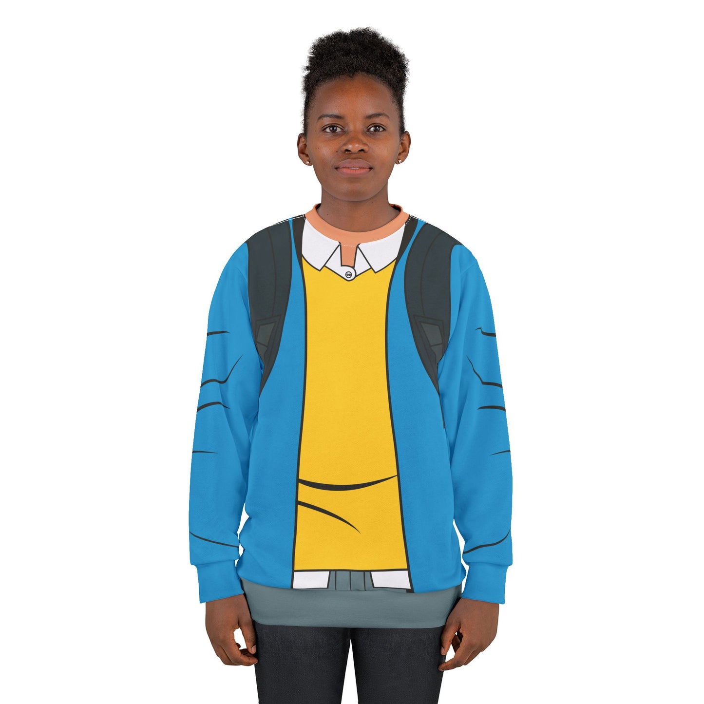 Peter Parker Blue Long Sleeve Shirt, Your Friendly Neighborhood Spider-Man Costume