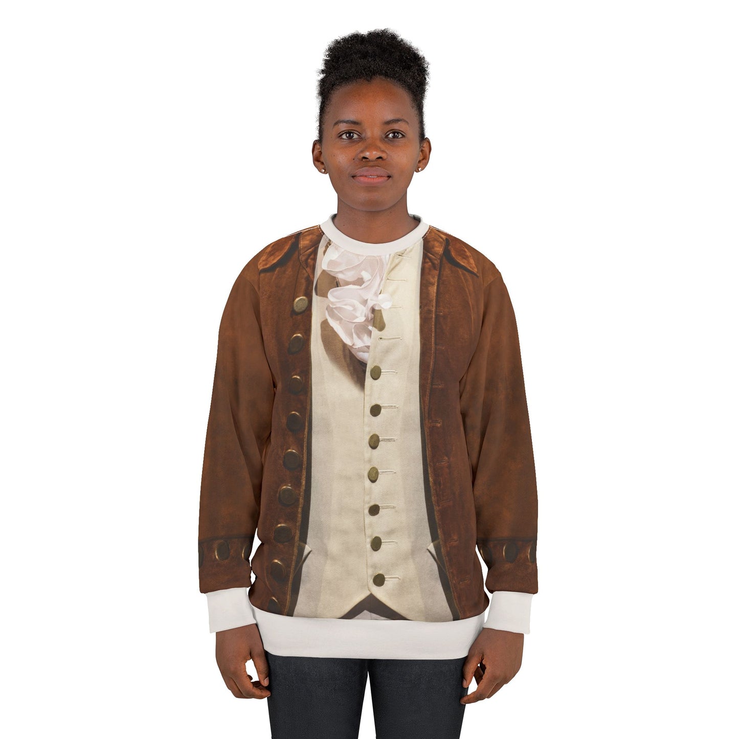 Alexander Military Brown Long Sleeve Shirt, Hamilton Musical Costume