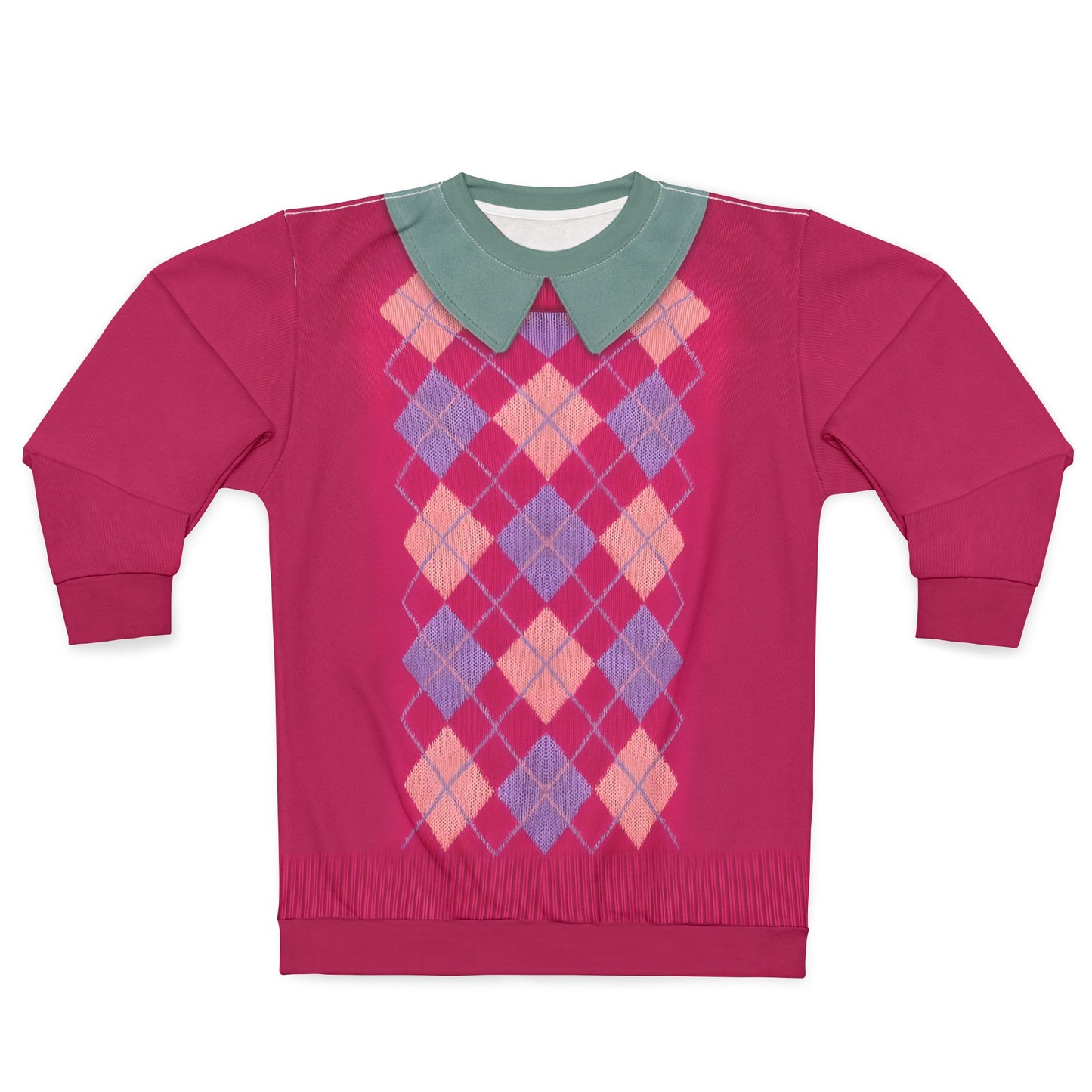 Boys Band Kpop Pink Argyle Long Sleeve Cosplay, Boy Band Korea Group Costume
