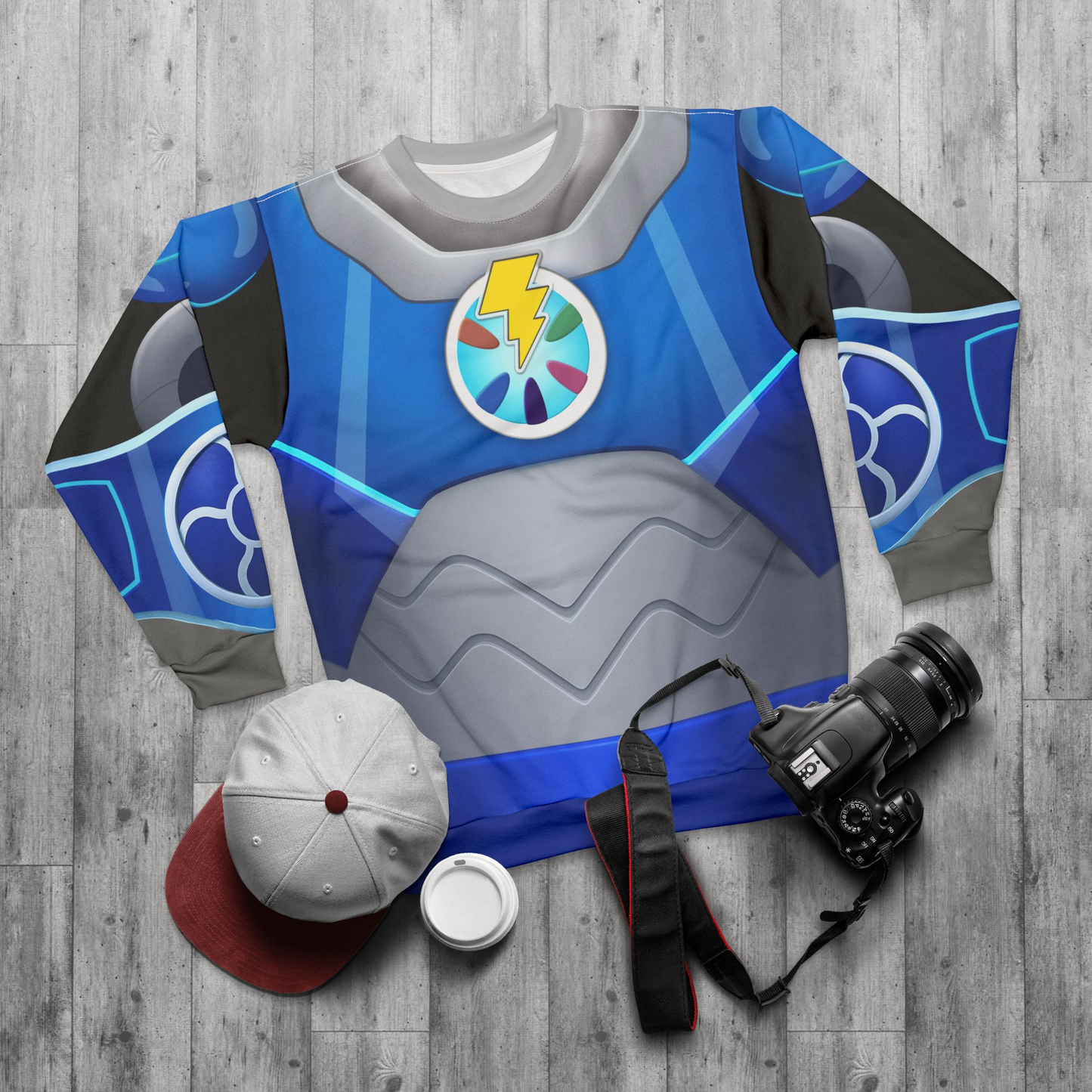 Booster Robo Suit Long Sleeve Cosplay, RoboGobo Inspired Character Costume