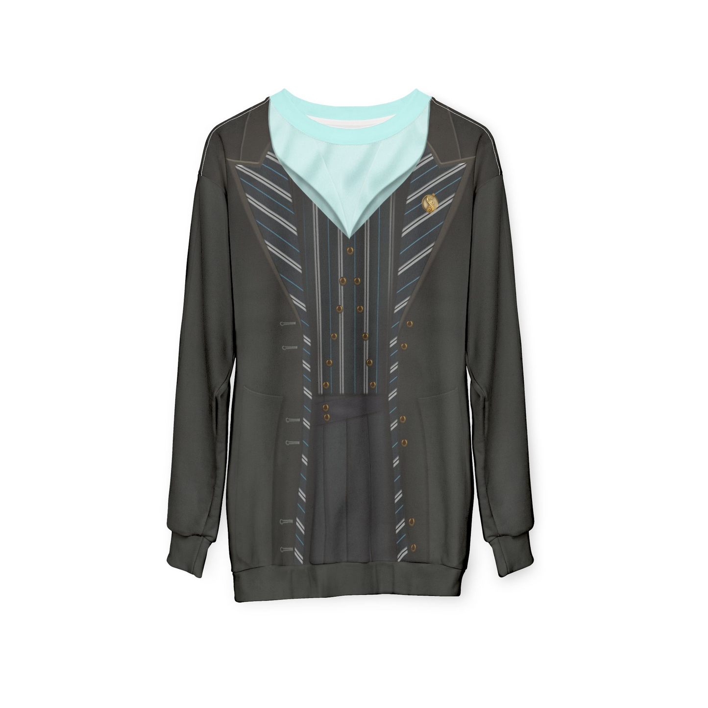 Elphaba Black Striped Shiz Uniform 2 Long Sleeve Cosplay, Wicked Character Inspired Costume