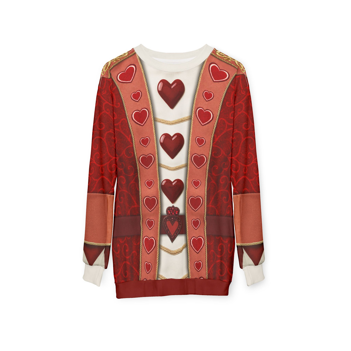 Card Soldiers Long Sleeve Shirt, Descendants 5 Cosplay, Wicked Wonderland Costume, Musical Fantasy, Queen of Hearts Royal Guards Outfit
