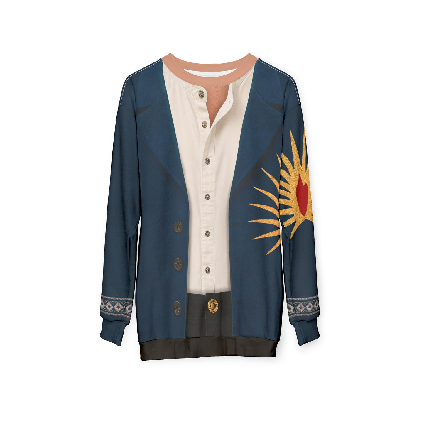 Luis Madrigal Blue Blazer Long Sleeve Shirt, Descendants 5 Costume, Wicked Wonderland Cosplay, Musical Fantasy Apparel, Halloween Outfit