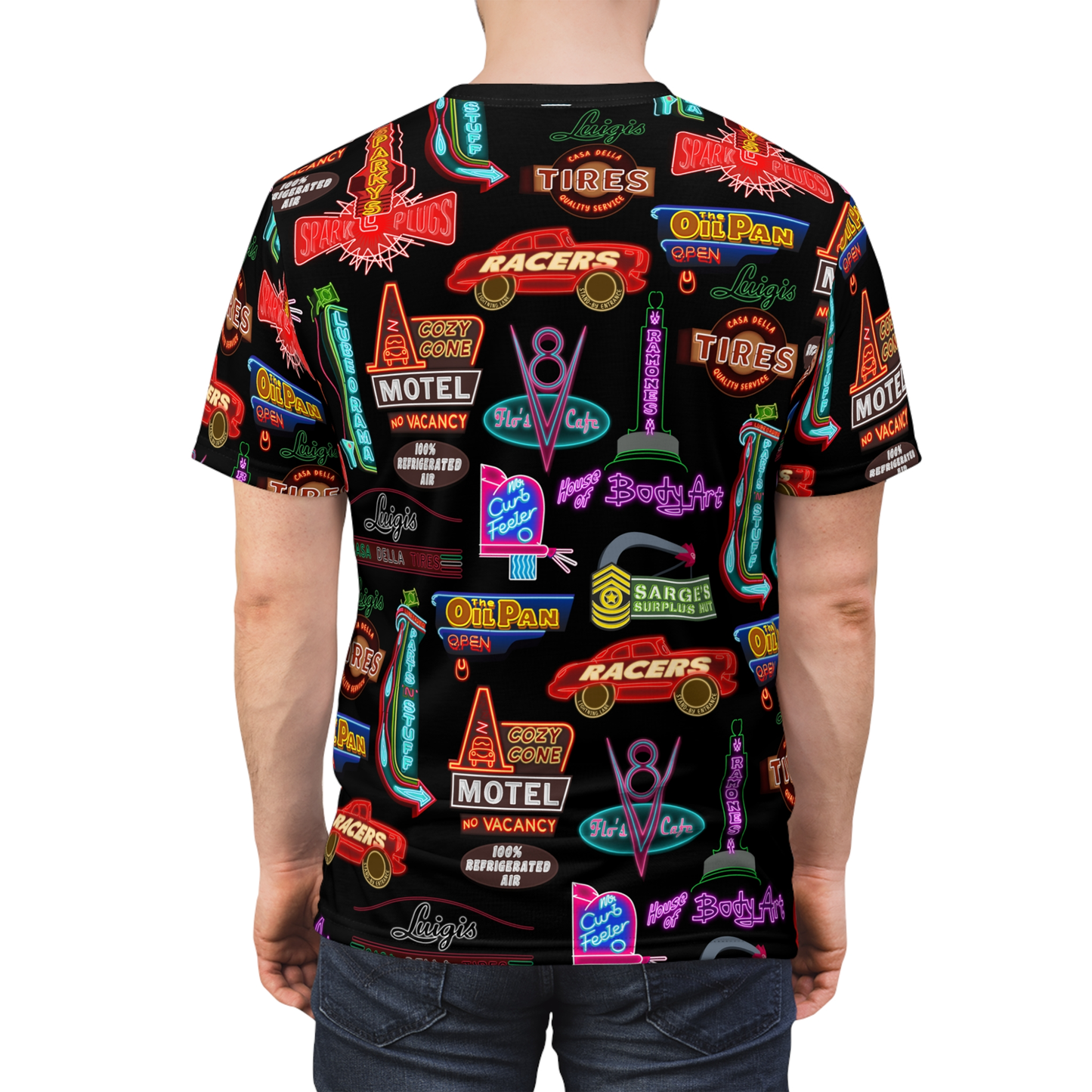 Cars Land Neon Shirt, Pixar Cars Costume