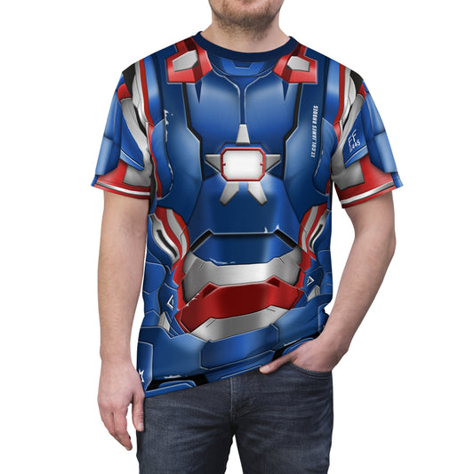War Machine Shirt, Iron Man 3 Character Inspired Costume