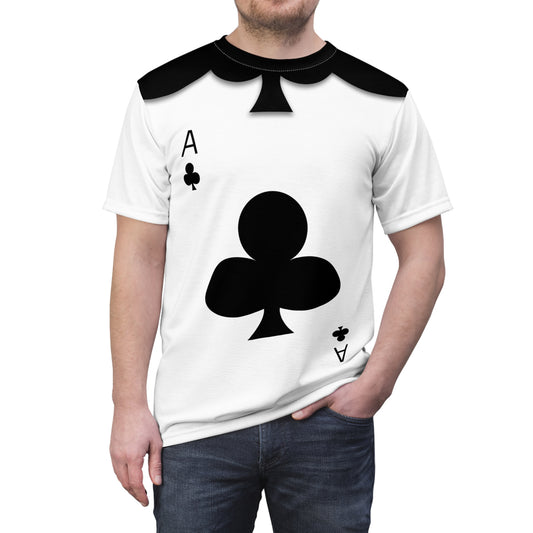 Card Soldier Ace of Clubs Shirt, Alice in Wonderland Inspired Costume