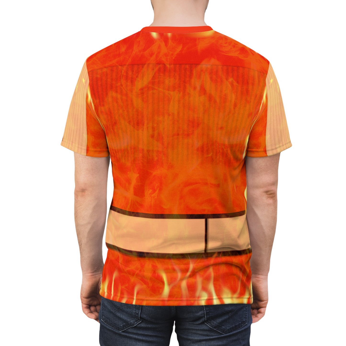 Human Torch Flame On Shirt, The Fantastic Four Character Inspired Costume