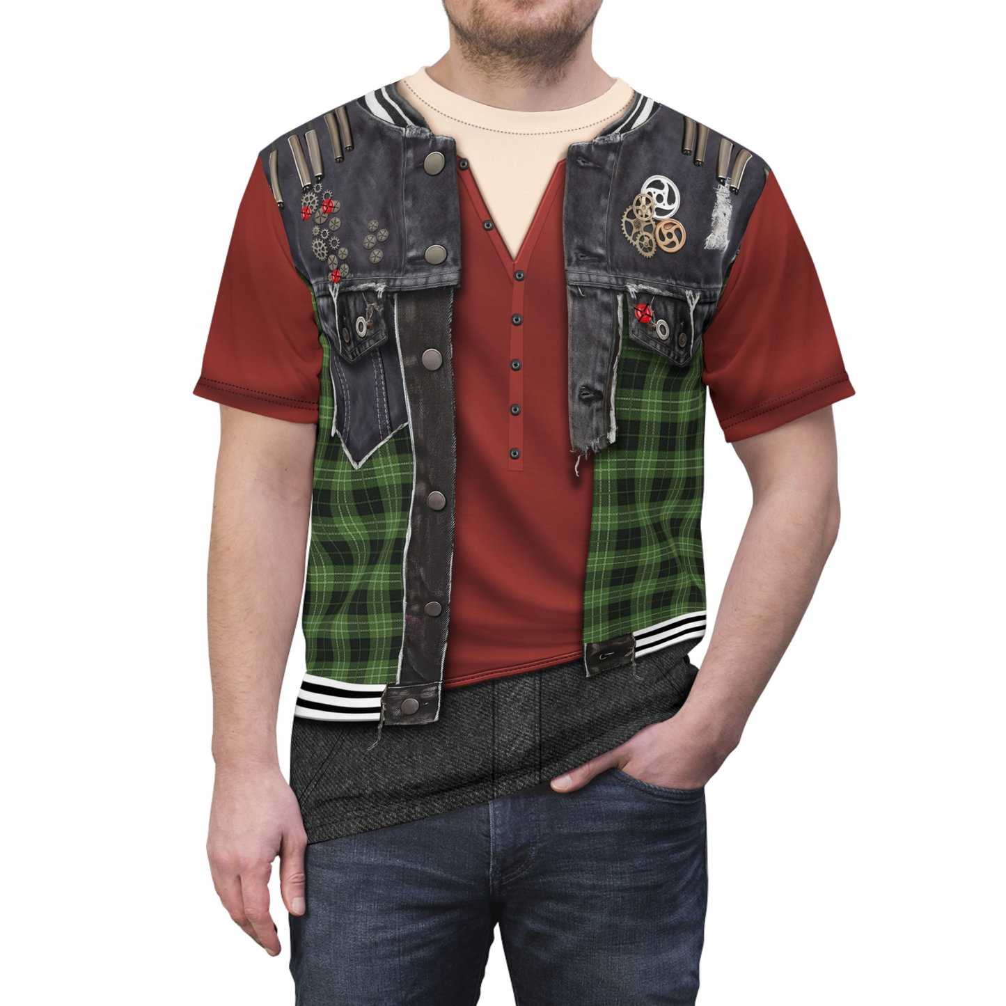 Zed Necrodopoli Rayburn's Camp Shirt, Zombies 4 Dawn of the Vampires Costume