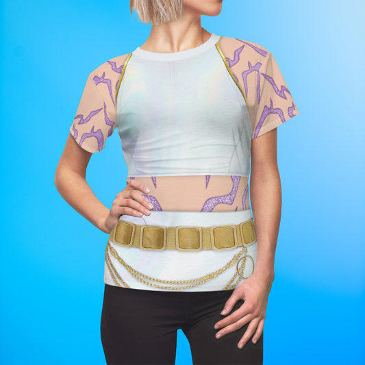 Kpop Golden White Women's Shirt, K-Pop IdoI Girl Group Inspired Cosplay Costume