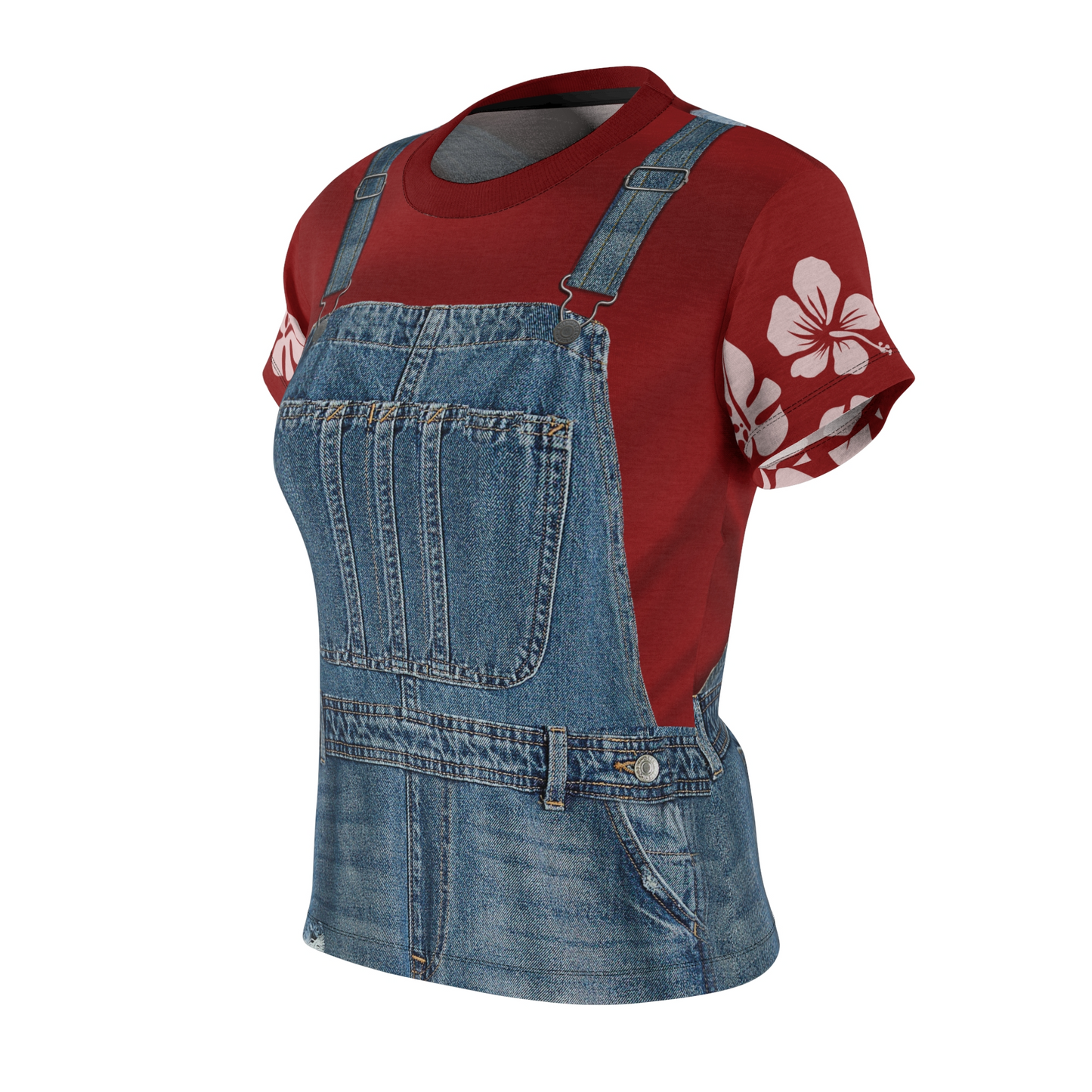Lilo Pelekai Overalls Women's Shirt, Lilo & Stitch Character Inspired Costume