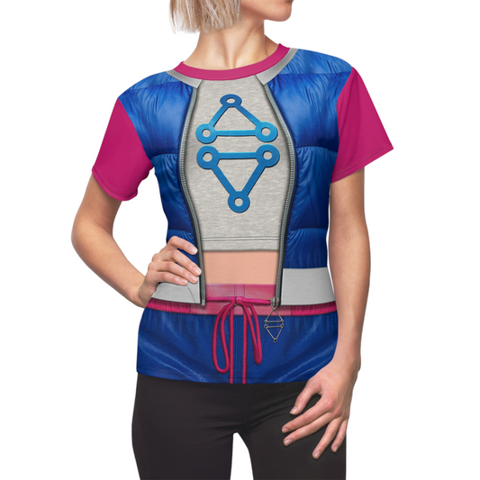 Addison Wells Blue Vest Women's Shirt, Zombies 4 Dawn of the Vampires Costume